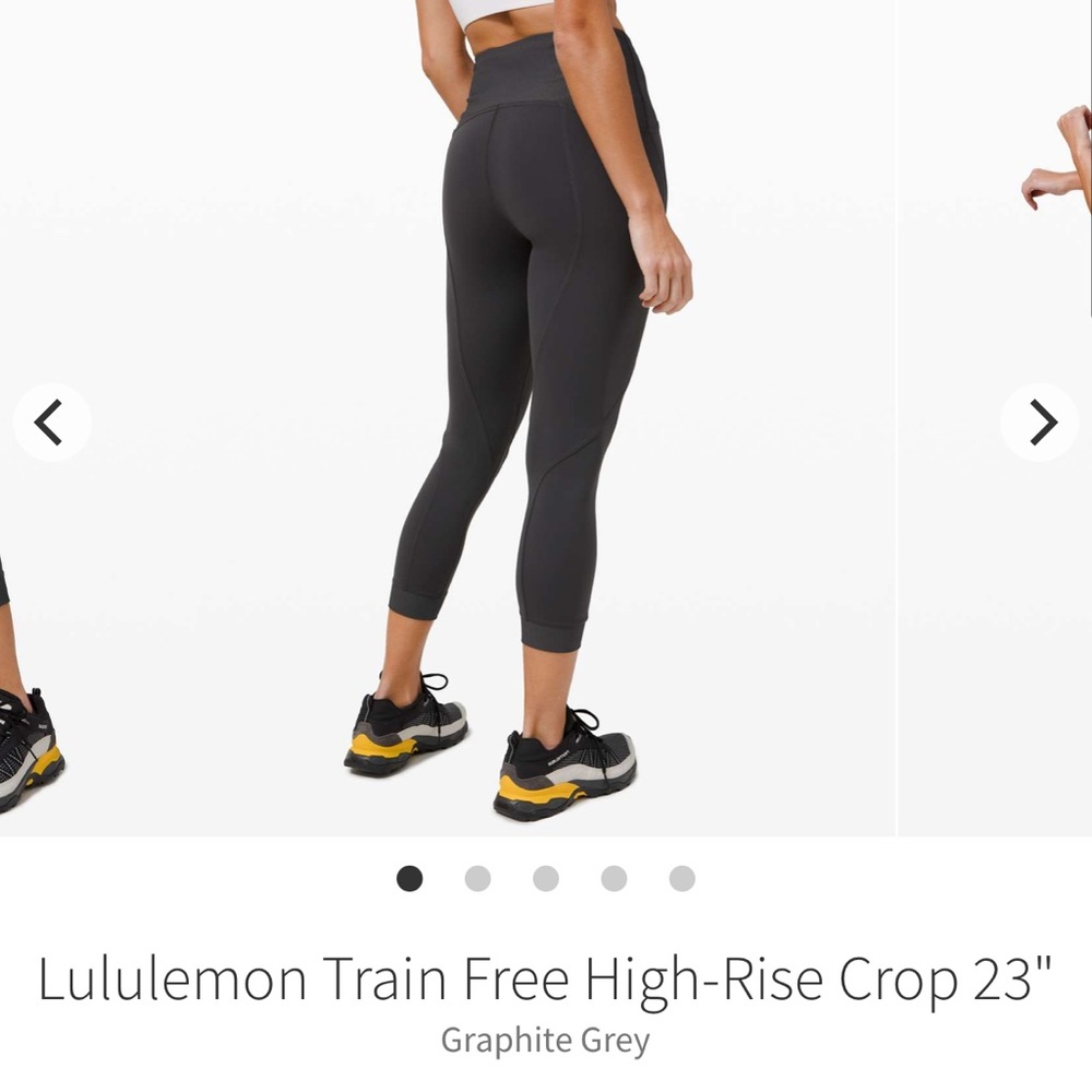 lululemon // Train Free High-Rise Crop 23” Legging - Graphite Grey